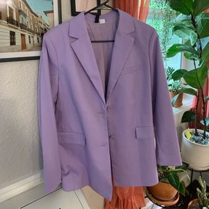 Oversized lavender blazer